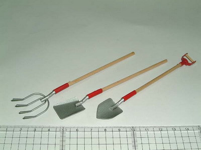 Garden Tools with Red Handle