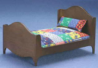 Double Bed - Walnut