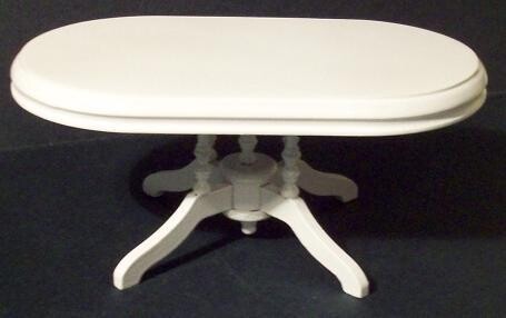 Dining Table, Oval, White