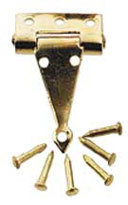 T-Hinges with Nails - Brass (4pk)
