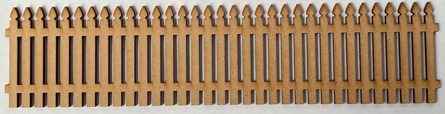 Picket Fence - Laser Cut Single Piece