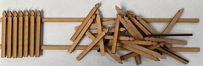 Picket Fence - Laser Cut Pieces Set