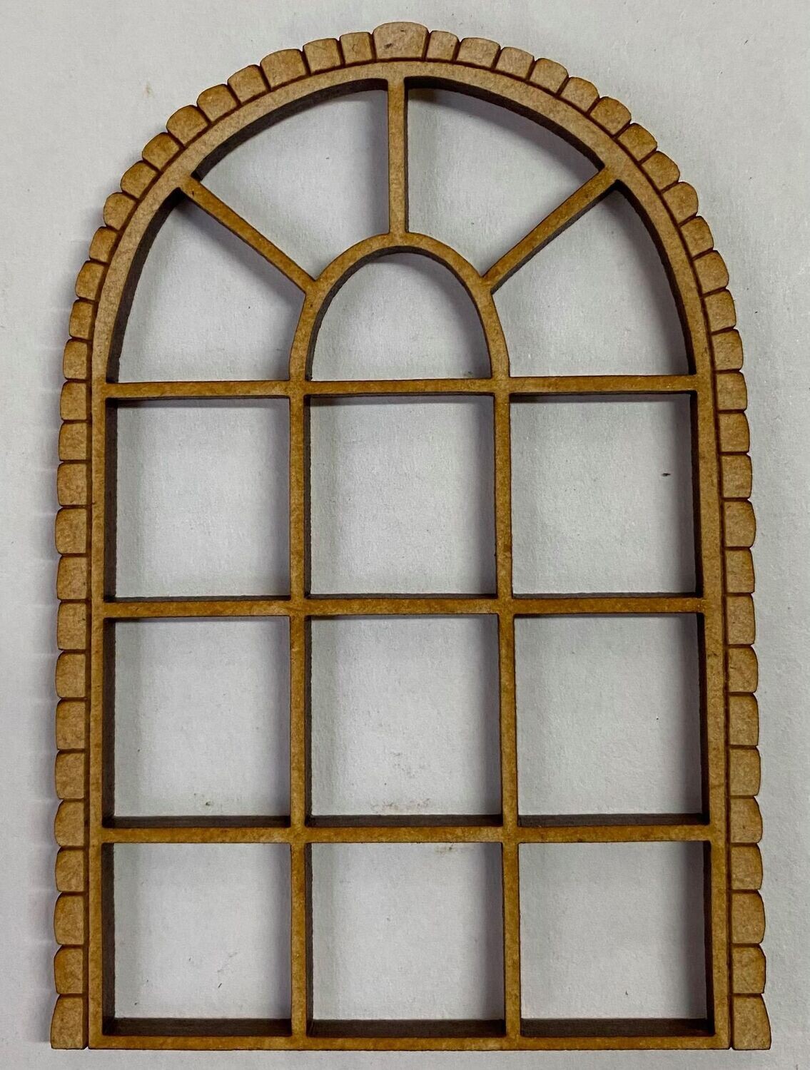 Book Nook Arched Window with Brick Surround