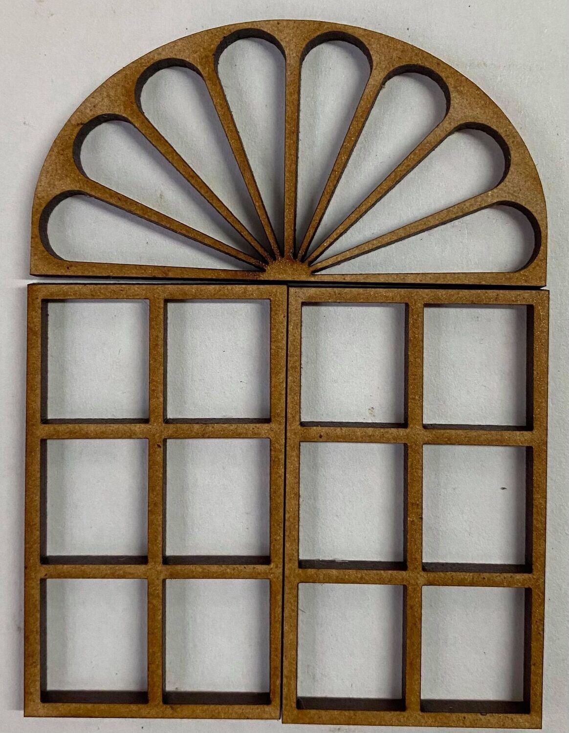 Book Nook Arched Window with Sunlight