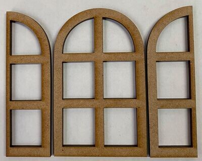 Book Nook Arch Window with Shutters