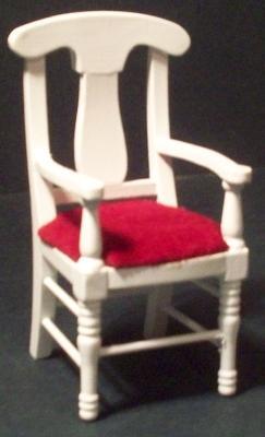 Dining Chair with Arms, Colour: White
