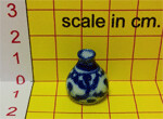 Vase, Blue - Pineapple Design 6