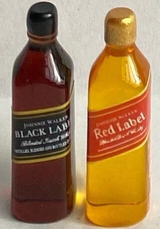 Whiskey Bottles - Set of Two