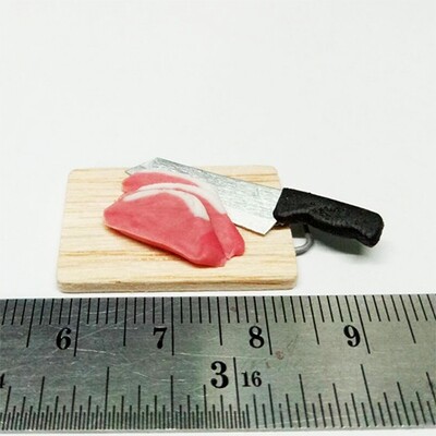 Chopping Board with Sliced Meat