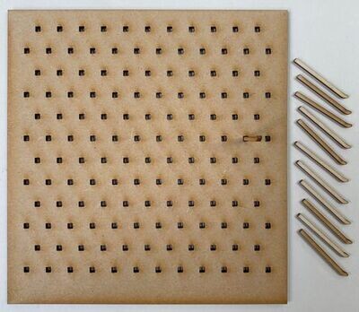 Peg Board Kit with 12 pegs