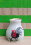 Vase, Rooster Design - Style 3