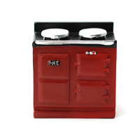 Aga Style Stove - Red