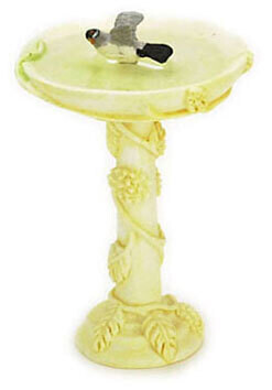 Bird Bath with Bird