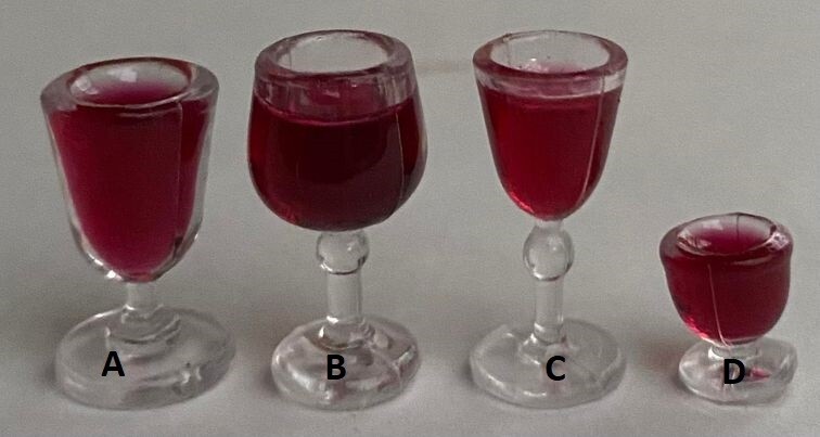 Set of 4 Red Wine Glasses
