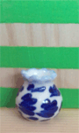 Vase, Blue Floral - Style 1
