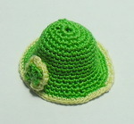 Ladies Knitted Hat, Colour: Green