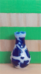 Vase, Blue Floral - Style 3