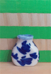 Vase, Blue Floral - Style 4