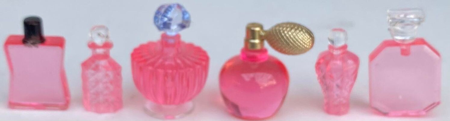 Perfume Bottles, Set of 6