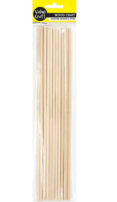 Wooden Dowels - 30cm  - 20 pack