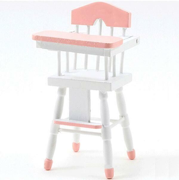High Chair - Pink/White