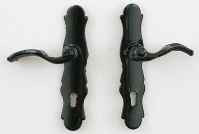 French Door(Lever) Handle, 1Pr, Pewter
