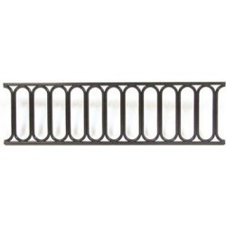 Modern Rail Fence, Colour: Black