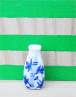 Vase, Blue with Bamboo - Style 3