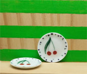 Plate with Cherry Design