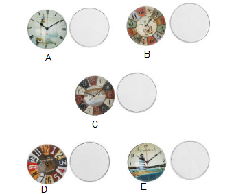 Glass Clock Face - Various
