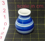 Vase - Blue Stripes - Tall