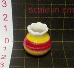 Vase - Red &amp; Yellow Stripes