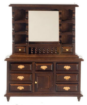 Dresser with Mirror - Walnut