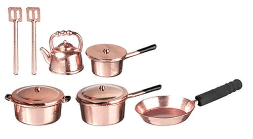 Metal Copper Kitchenware -10 pieces
