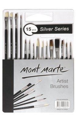 Silver Series Paint Brush Set 15 pce