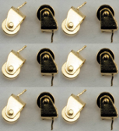 Brass Casters - 12 pack