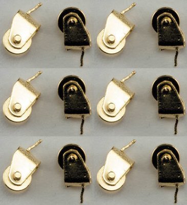 Brass Casters - 12 pack