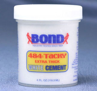 Bond 484: Tacky Extra Thick White Cement 4oz