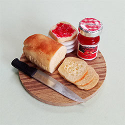 Bread Board with Loaf &amp; Jam