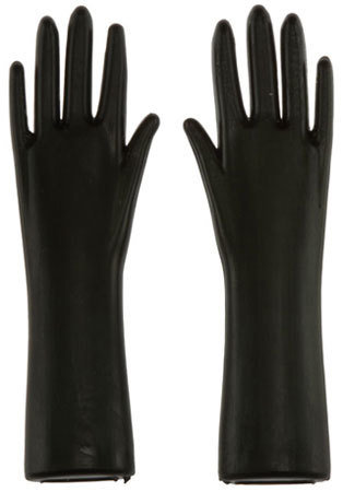 Rubber Gloves, Colour: Black