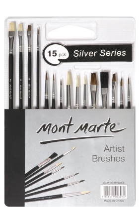 Silver Series Paint Brush Set 15 pce