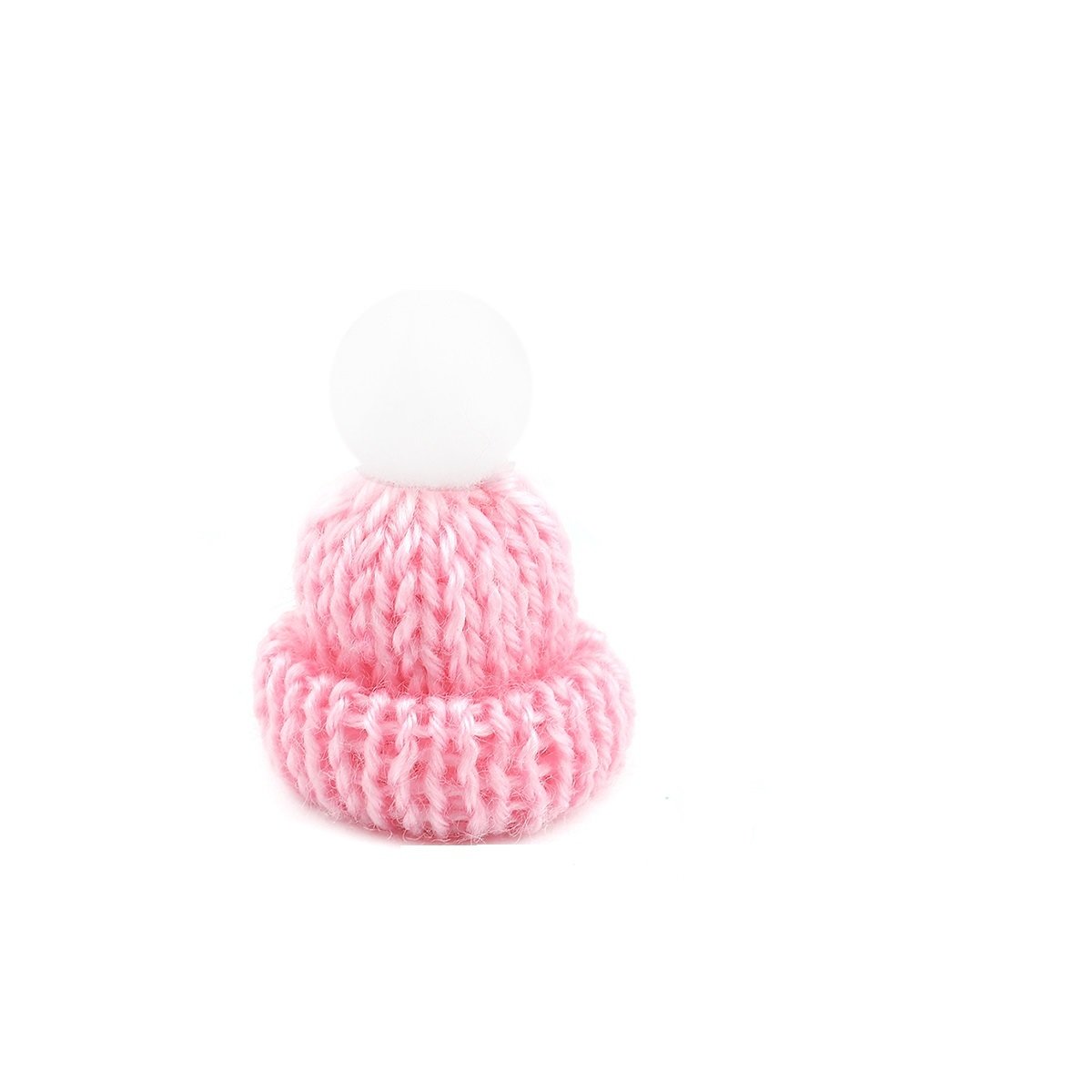 Knitted Hat / Beanie with Pom Pom, Colour: Pink
