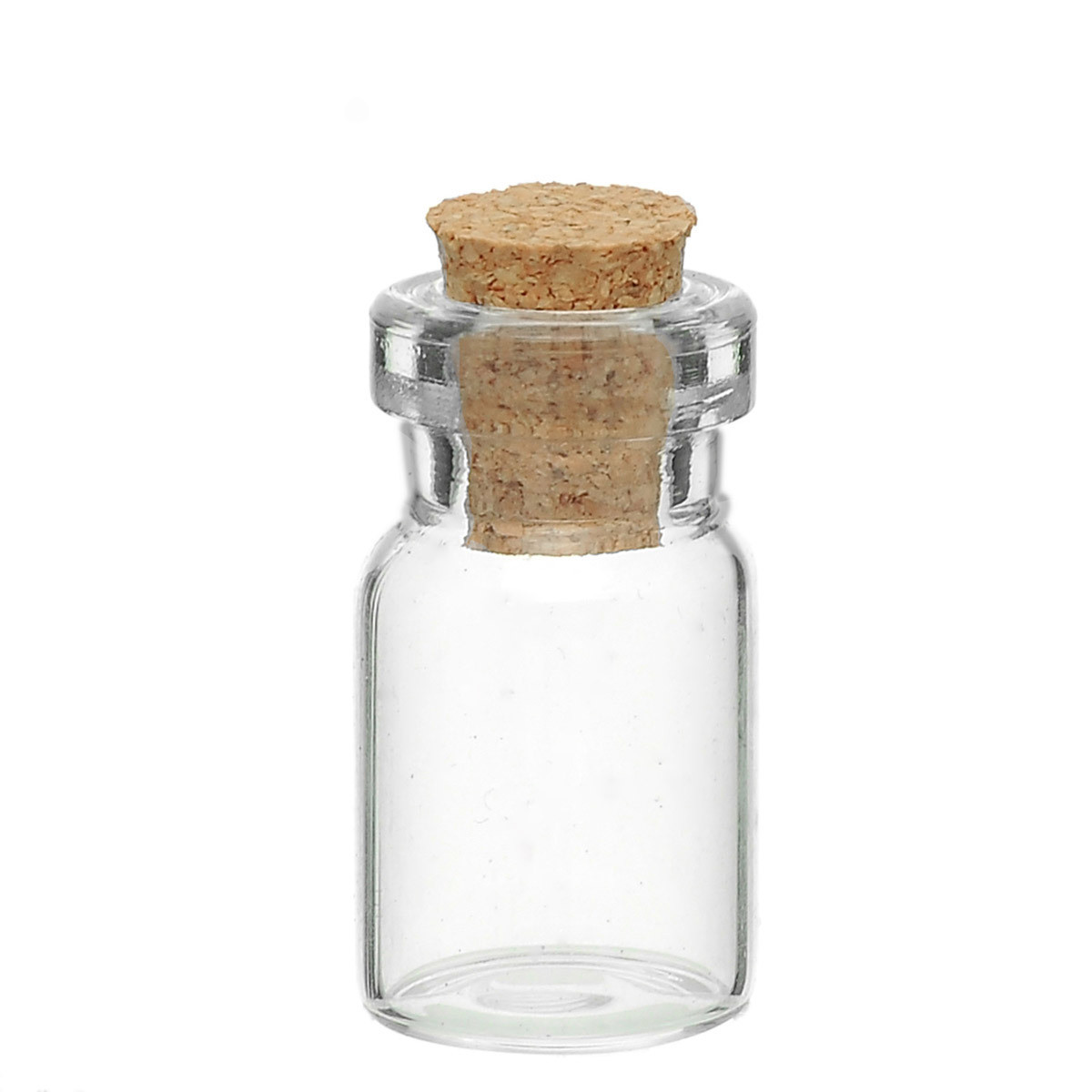 Glass Jar with Cork - small (Pack of 10)
