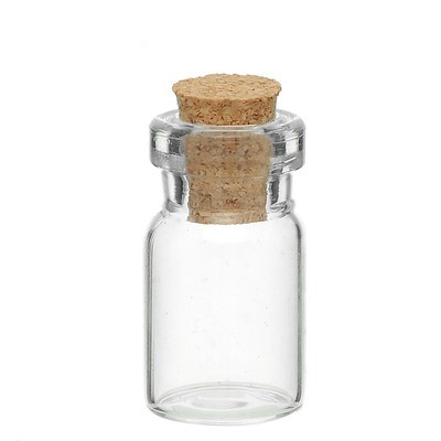 Glass Jar with Cork - small (Pack of 10)