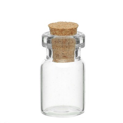Glass Jar with Cork - medium
