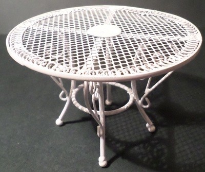 White Wire Table
