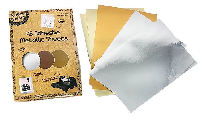 A5 Adhesive Metallic Sheets