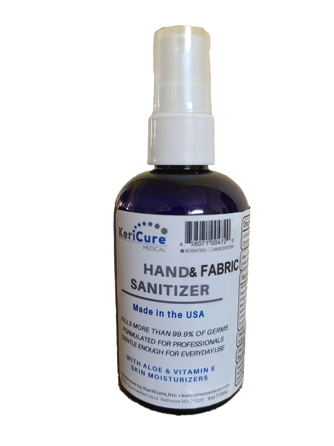 Fabric & Clothes Sanitizing Spray, 4oz Shop KeriCure for the Whole