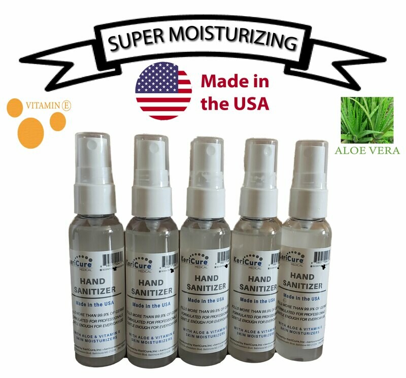 Moisturizing Hand Sanitizer, 5 Pack Unscented