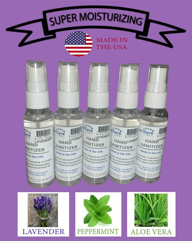 Lavender Mint Moisturizing Hand Sanitizer, 5 Pack